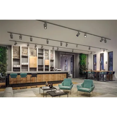 ProRail3 pakabinamas šviestuvas matinio chromo, E27, max. 50W CORUS