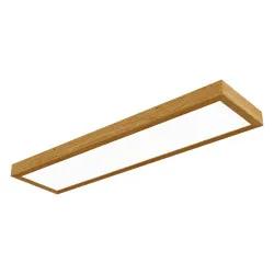 Paviršinis LED šviestuvas LONG WOODLINE 42W IP20 3000K 3950 lm ąžuolas
