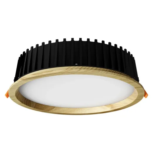 Upotettava LED-valaisin RONDO WOODLINE 264 18W IP20 4000K 2121 lm Mänty