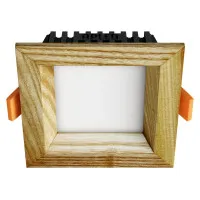 Süvistatav LED valgusti SQUARE WOODLINE 90x90 3W IP20 3000K 187lm saar