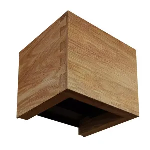Sieninis šviestuvas 6W 3000K 424 lm CUBE WOODLINE