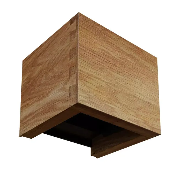 Sieninis šviestuvas 6W 3000K 424 lm CUBE WOODLINE