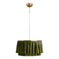 Ripplamp messing/roheline OPHELIA