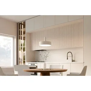 Pakabinamas baltas šviestuvas MILES