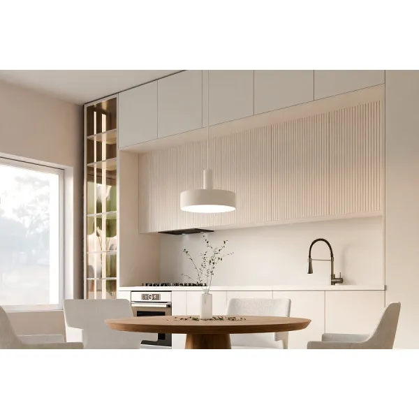 Pakabinamas baltas šviestuvas MILES