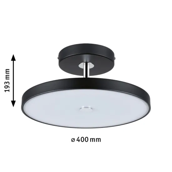 Ceiling light black 3-Step-Dim HILDOR