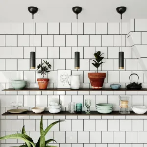 Iekārta lampa melna PULS