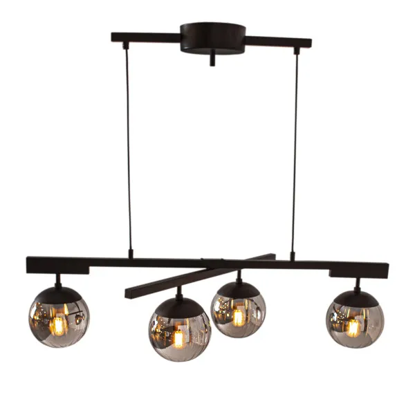 Valgusti 4 x E14 suitsuklaas LABELLE