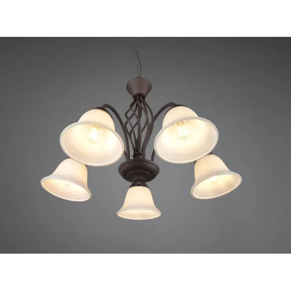 Pakaramais gaismeklis RUSTICA 5x40W