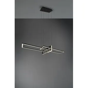 Pendant luminaire black 1x SMD LED SALINAS