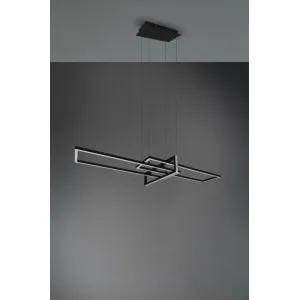 Pendant luminaire black 1x SMD LED SALINAS
