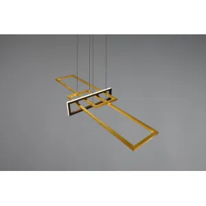 Pakaramais gaismeklis misiņš 1x SMD LED SALINAS