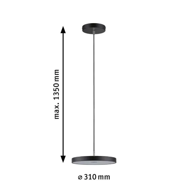 Pendant black 3-Step-Dim HILDOR