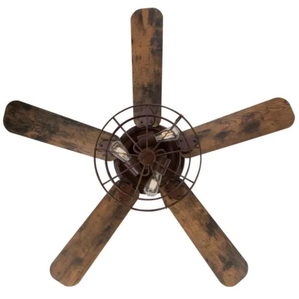 Ceiling fan with remote control brown BARNETT