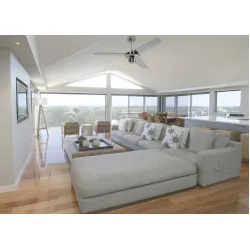 Ceiling fan chrome INDUSTRIAL