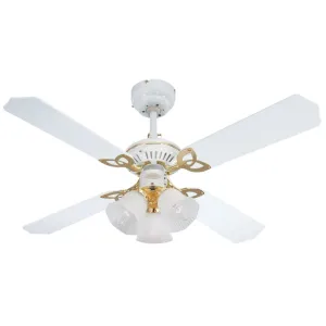 Lubinis ventiliatorius PRINCESS TRIO WHITE
