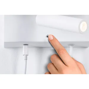 LED Wall luminaire Jerik USB C 2,4W dimmable Matt white