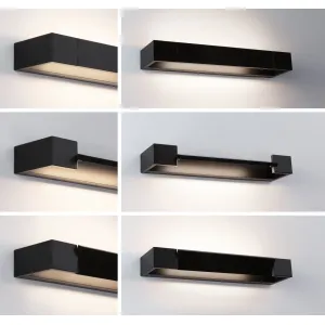 Bathroom LED Wall light IP44 2700K 1000lm 230V 11W dimmable Black LUCILLE