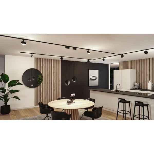 Siinivalgusti 3-astmeliselt dimmerdatav 800 lm 10 W 4000 K matt must Alejandro