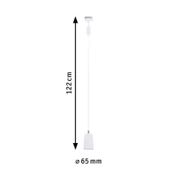 URail rippvalgusti GU10 maks. 10W hämardatav 230V signaalvalge COVER