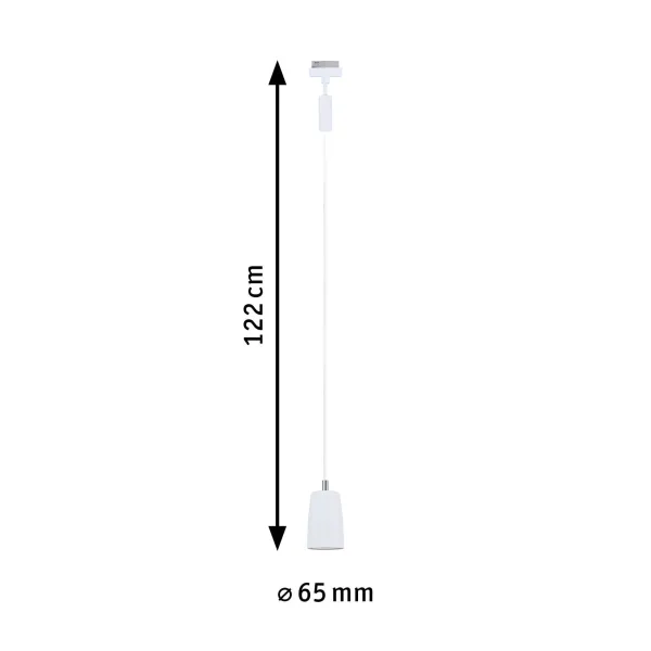 URail rippvalgusti GU10 maks. 10W hämardatav 230V signaal valge COVER