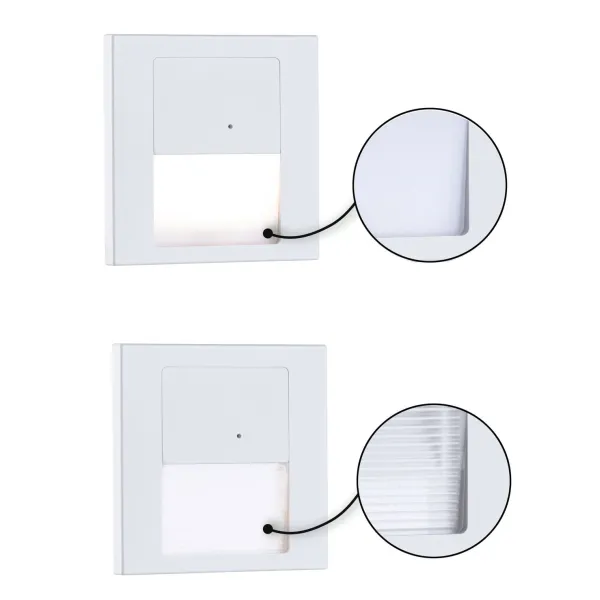 Recessed wall light lead function 1W 80lm 230V 2700K white matt TSARO