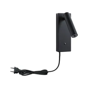Wall luminaire Hulda USB C 2,5W dimmable Black matt