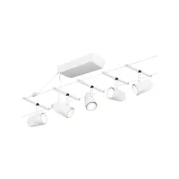 Cable lighting system GU5,3 max. 5x10W white matt Cup