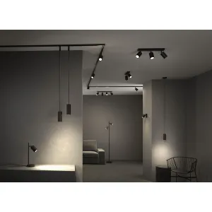 Spotlight GU10 4x10W Black LIRENA