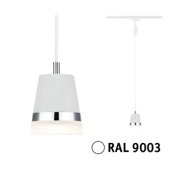 URail rippvalgusti GU10 kuni 10W hämardatav 230V Signal valge CONE