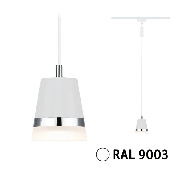 URail rippvalgusti GU10 kuni 10W hämardatav 230V Signal valge CONE