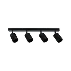 Spotlight GU10 4x10W Black LIRENA