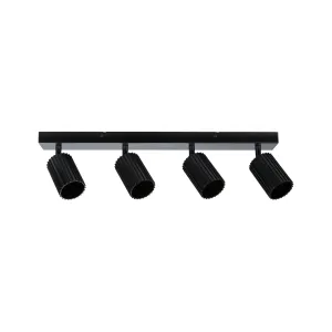 Spotlight GU10 4x10W Black LIRENA