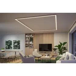 Light Channel 90 ° matt chrome