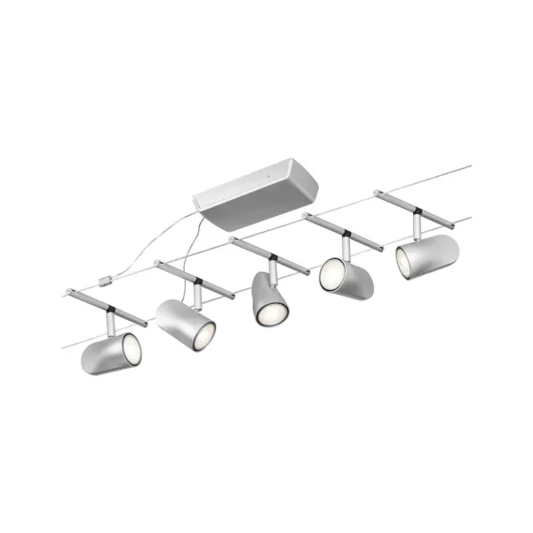 Cable lighting system GU5,3 max. 5x10W chrome matt Cup