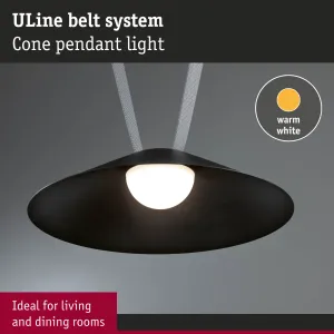 ULine LED-rippvalgusti Cone 560 lm 12 W 350 mm 3000 K must