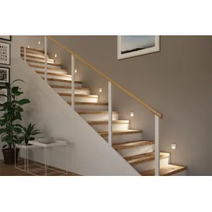Recessed wall light lead function 1W 80lm 230V 2700K white matt TSARO