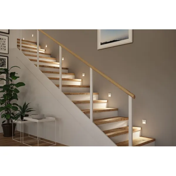 Recessed wall light lead function 1W 80lm 230V 2700K white matt TSARO