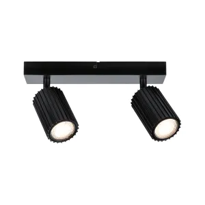 Spotlight GU10 2x10W Black LIRENA