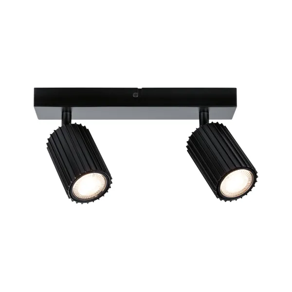 Spotlight GU10 2x10W Black LIRENA