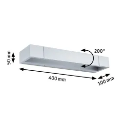 Vannitoa LED-seinavalgusti IP44 2700K 1000 lm 230V 11W hämardatav mattalumiinium LUCILLE