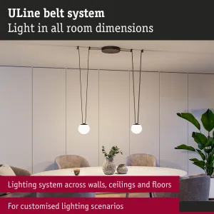 ULine LED-rippvalgusti 795 lm 8 W 150 mm 3000 K musta värvi