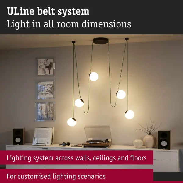 ULine vöö 5–10 m Dacron tekstiil vask roheline