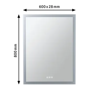 Veidrodinis LED apšvietimas Mirra IP44 1600 lm 22W reguliuojamas