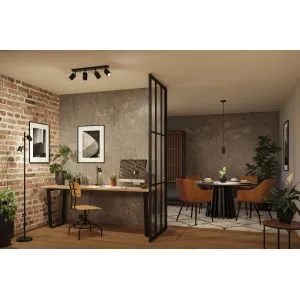 Spotlight GU10 4x10W Black LIRENA