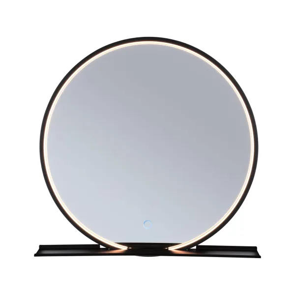 LED mirror Miro IP44 160lm 10,5W Mirror/Black matt