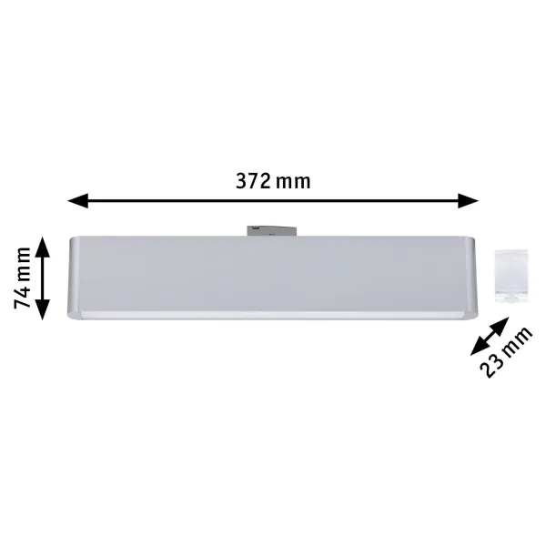 URail Light 3-Step dimmable 850lm 9,5W 230V Chrome matt CERIS