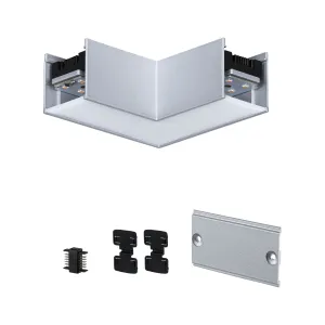 Light Channel 90 ° matt chrome