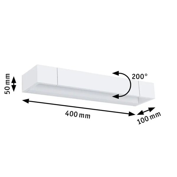 Bathroom LED Wall light IP44 2700K 1000lm 230V 11,5W dimmable White LUCILLE
