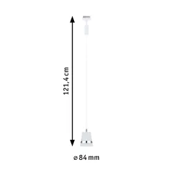 URail rippvalgusti GU10 kuni 10W hämardatav 230V Signal valge CONE